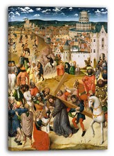 Tela/Cornice Netherland settentrionale - Cristo portatore della croce