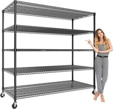 Scaffale 4/5 ripiani scaffale per magazzino scaffale per carichi pesanti scaffale da cantina scaffale da officina con ruote