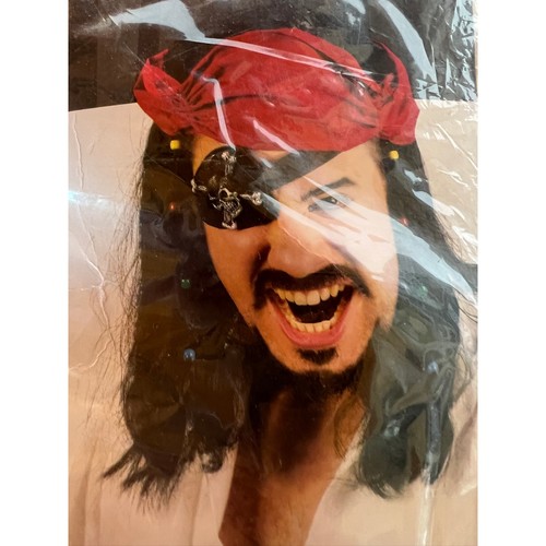 Parrucca pirata con perline - , os