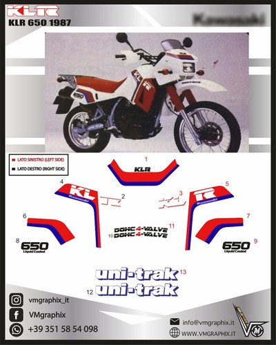 Klr 650 1989 adesivi - 650,