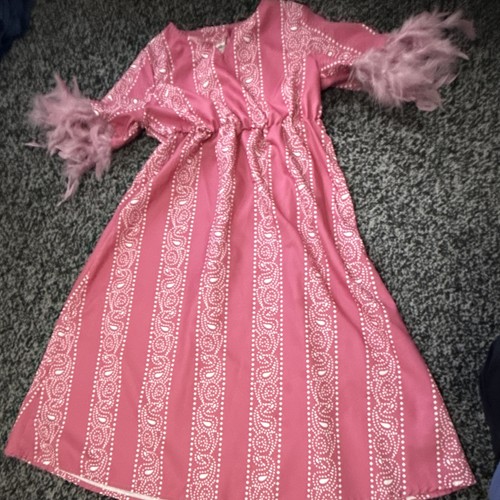 Costume vestito fantasia rosa