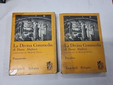 LA DIVINA COMMEDIA PURGATORIO E PARADISO LIBRI ALIGHIERI ZANICHELLI 1975