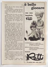 Pubblicita' Ratti Bambole Caterinetta Spinaccina Ads Originale Vintage 1964 (F8)