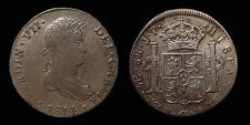 pci1284) SPAIN Fernando VII 8 Reales 1814 Lima J.P. Toned from old collection