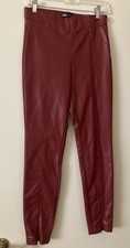 ZARA DEEP RED FAUX LEATHER