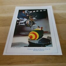 MICHAEL JACKSON !!!! VINTAGE FRENCH Mini poster !!!FROM THE 80'S!!!!!!!!!!!!!