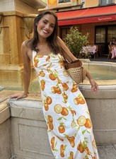Abito midi Zara arancione