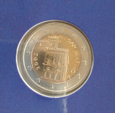 moneta 2 euro san marino 2002