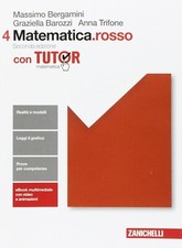 Libro MATEMATICA ROSSO con Tutor Vol. 4 Bergamini Barozzi Trifone Zanichelli 