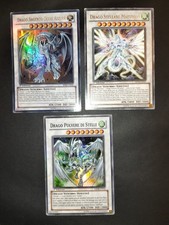 ? lotto Yugioh X3 drago Polvere Di Stelle Dp08 Stellare Maestoso Dp10 Argento 
