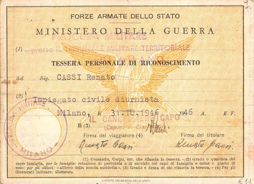 T54 tessera ministero della - t54),