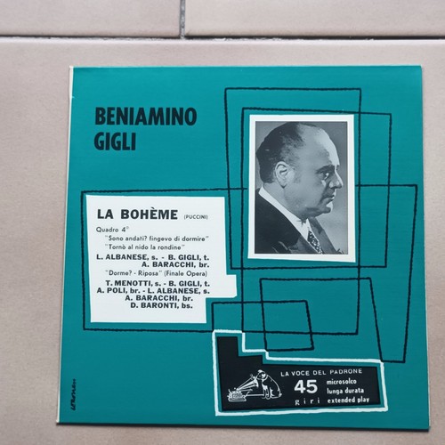Beniamino gigli boheme - beniamino,