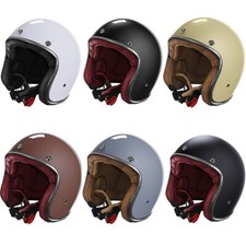 CASCO JET MOTO CAFE RACER