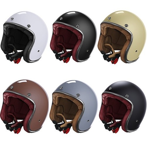 Casco jet moto cafe racer - moto,
