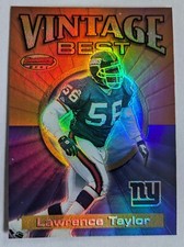 LAWRENCE TAYLOR, 2001 BOWMAN'S BEST VINTAGE BEST #VB LT, GIANTS