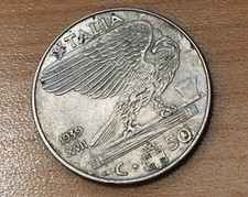 1939 XVII Italy 50 Centesimi