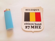 Adesivo stickers vintage RADIO CITIZEN BAND 27 MHZ ( Belgio ) Anni 80