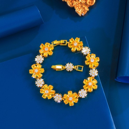 Bracciale tennis fiore - tennis, cubic