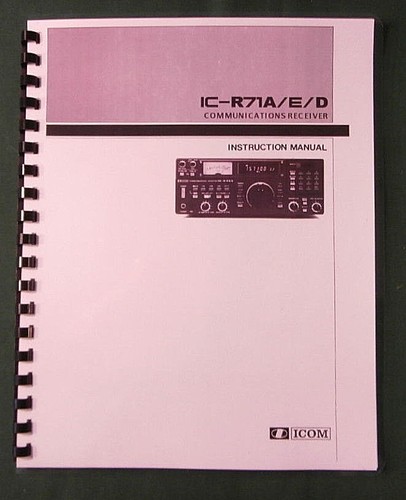Icom r71a manuale di - icom, ic-r71a