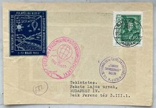 POLONIA 1935 FOGLIO COMMEMORAZIONE PALLONCINO 20° ANNIVERSARIO VOLO PRZEMYSL