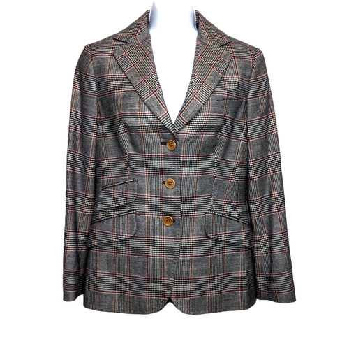 Giacca blazer lana sassone