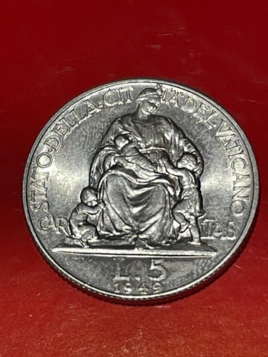 Moneta vaticano lire 1949 - vaticano,