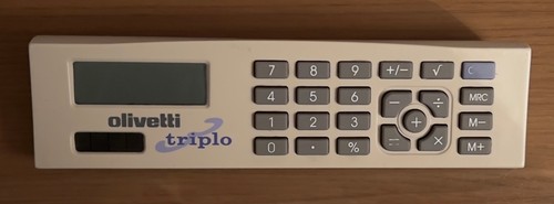 Olivetti triplo calcolatrice - olivetti,