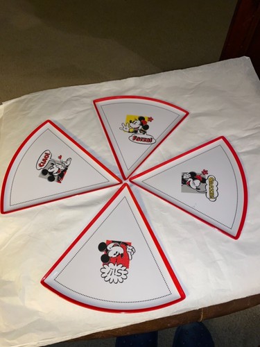 Piatti fette pizza topolino - pizza,