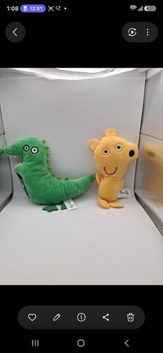 Peppa pig plush - lot, 2