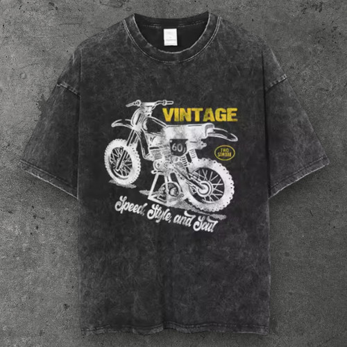Shirt uomo vintage motocross - t-shirt,