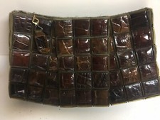 ANTICA POCHETTE VINTAGE COCCODRILLO -BAKALITE RARA