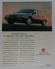 Advert Pubblicità 1991 CITROEN XM V6 24V