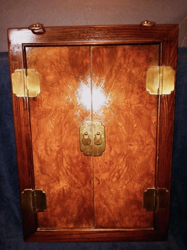 Vintage burled walnut and - vintage,