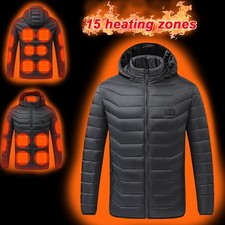 Cappotto Riscaldato Invernale Corpo Caldo Elettrico USB Giacca Uomo Donna Termico Riscaldante