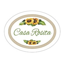 Targa ovale in ceramica fuori