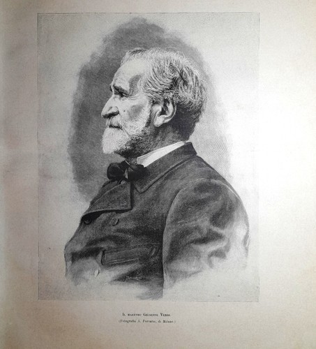 Stampa antica giuseppe verdi - stampa,