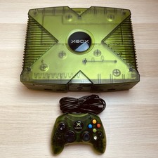 Xbox Crystal Green Console + Controller - Testata Ottime condizioni - ORIGINALE