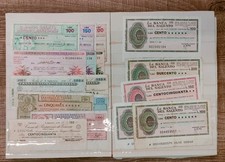 Lotto di più di 150 miniassegni d'epoca! Occasione! Best Price!