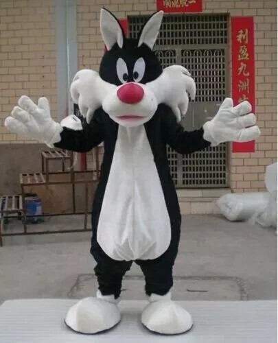 Costume mascotte gatto nero