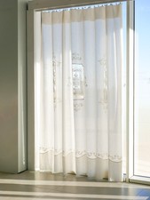 Tenda Ricamata in Misto Lino