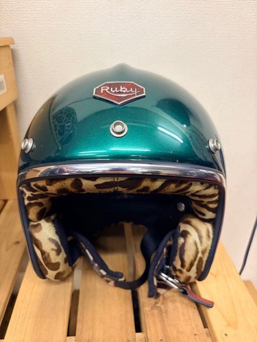 Casco jet verde - jet, l