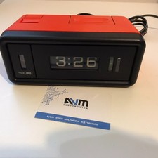 Orologio a palette Philips HR 5272 Flip-Over Clock cartellini modernariato 1970s