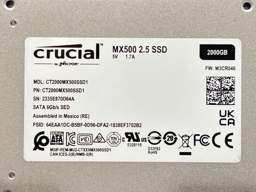 Ssd crucial mx500 - ssd,