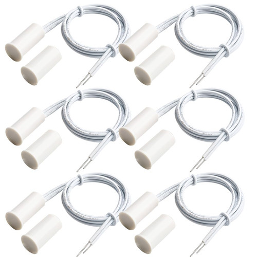 6pcs bianca incasso cablato - 6pcs,