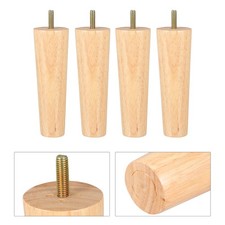  4pcs stile nordico tavolo da tavolo piedi mobili gambe divano in legno massello