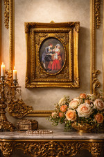 Quadro cornice dorata barocca