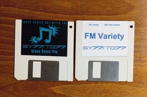 Yamaha 2 floppy disk - sy-77,