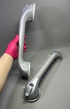 Maniglione Aspirazione Bagno Carico Max 110kg Doccia Manico Lungo 43cm Easy Fit