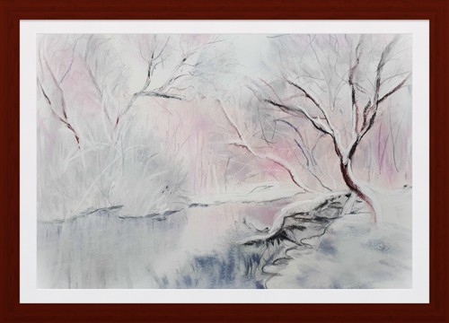 Mattina neve quadro - mattina, di