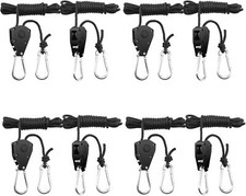 4 coppie (8 pezzi) Ganci per corda a cricchetto da 1/8 di pollice